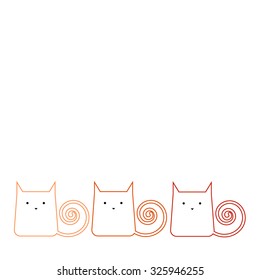 cat illustration cartoon vector fun art animal