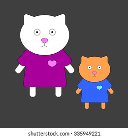 cat illustration cartoon vector fun art animal