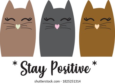 cat illustration cute pyjamas kitten print