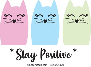 cat illustration cute pyjamas kitten print