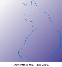 Cat illustration. EPS 10