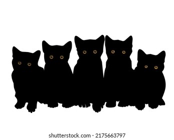 Cat Illustration Image Design Cat Silhouette Stock Vector (Royalty Free ...