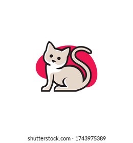 cat illustration, Pet Shop Vector Logo Template. This logo could be use 
as logo of pet shop, pet clinic, or others