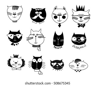 cat illustration series
