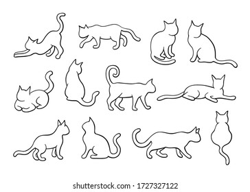 Cat Positions Images Stock Photos Vectors Shutterstock