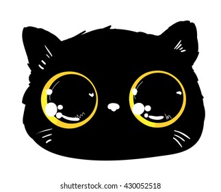 cat, illustration Vector cartoon character.
