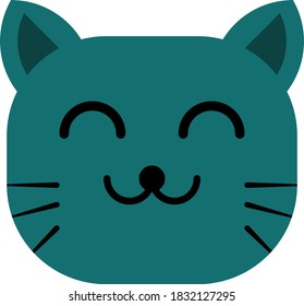 the cat illustration vector ,cute ,funny