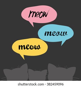 cat illustration,T-shirt Graphics,Black and white,cute cat graphic,vector cat pattern.Vector Illustration