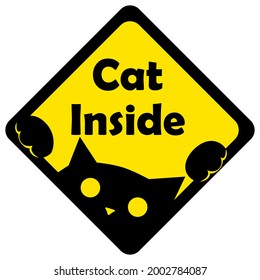 Cat Inside Sign Vector Art Stock Vector (Royalty Free) 2002784087 ...