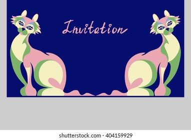 Cat invitation