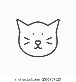 Cat isolated icon. vector illustration.