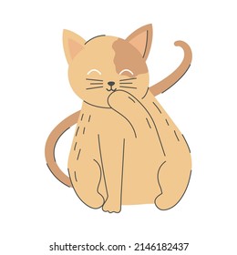 cat isolated icon white background