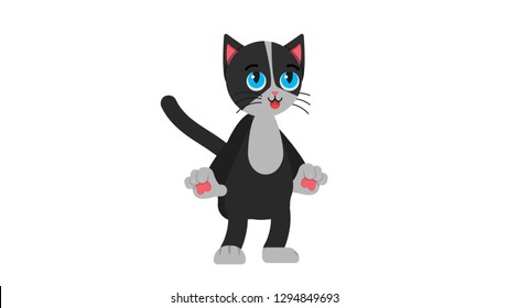Cat isolated vector illustration