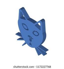 Cat isometric left top view 3D icon