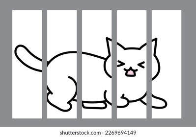 ilustración de vector de la cárcel