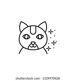 Cat kitten icon. Element of cats icon