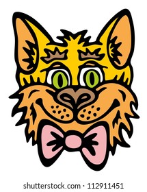 cat kitten jolly smart character cartoon