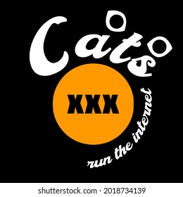 cat kitten present wo best design vector illustration for use in design and print poster canvas