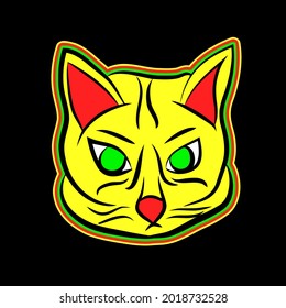 cat kitten present wo ri blend art best design vector illustration for use in design and print poster canvas