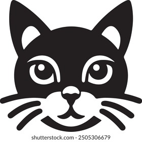 Cat kitty black silhouette holding empty paper. Peeking kitten. Paws. Cute kawaii cartoon funny baby character. Happy Valentines Day. Childish style. Greeting card. White background Flat design Vector