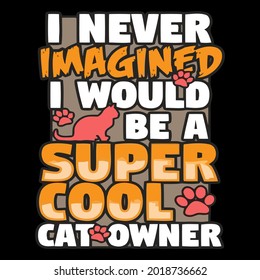 cat kitty meow wo best design vector illustration for use in design and print poster canvas