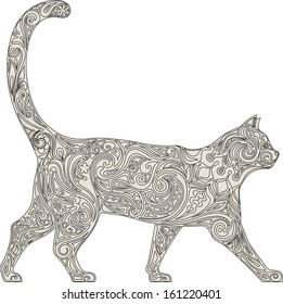 Cat in lace