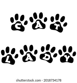 cat lady font funny wo art best art art design vector illustration for use in design and print poster canvas