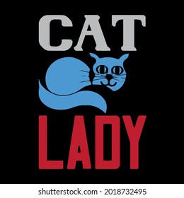 cat lady wo organic best design vector illustration for use in design and print poster canvas