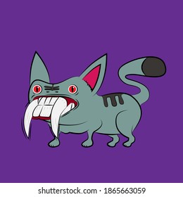 cat laughing out loud, streetwear or t-shirt design