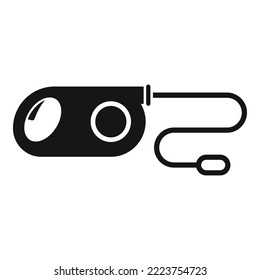 Cat leash icon simple vector. Dog pet. Puppy walk