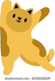 Elemento de vector de alfabeto de letra Cat