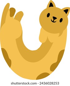 Cat Letter Alphabet Vector Element