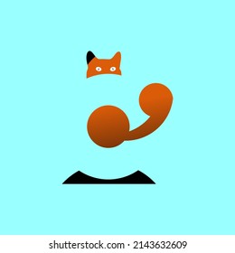 cat and letter c negative space symbolizing simplicity and cuteness can be your company logo