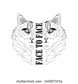 Cat and letter themed t-shirt and shirt design