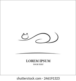 Cat line art