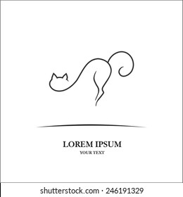 Cat line art