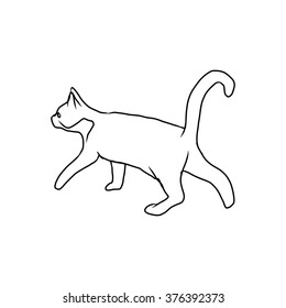 cat line art