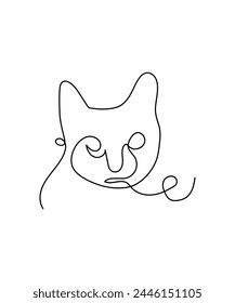 cat line art, vector best line icon.