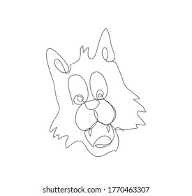 diseño vectorial de arte de línea de gato. eps10