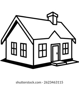 cat line art vector image with white bacground