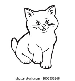 Cat Line Drawing Images and Stock Photos & Vectors