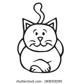 Cat Line Drawing Images and Stock Photos & Vectors