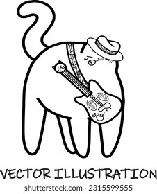Cat Line Drawing Images vector