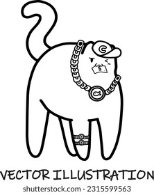 Cat Line Drawing Images vector