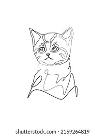 Cat line drawing ,victor art ,pet line art, portaed