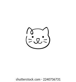 Cat Line Style Icon Design