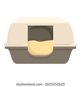 Katzenstreu-Box mit absorbierendem Sand für die Haustierhygiene