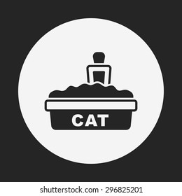 cat litter box icon