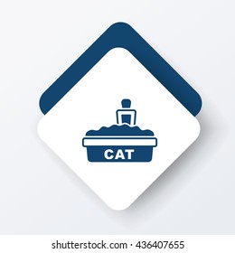 cat litter box icon