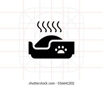 Cat litter box icon